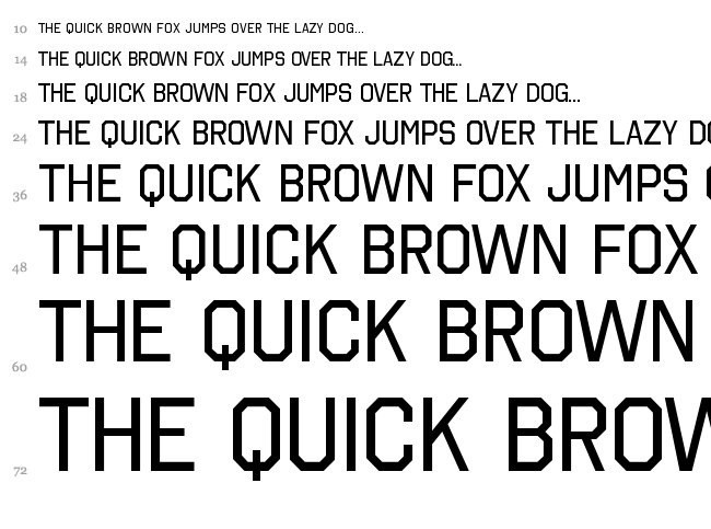 Octin College Free font waterfall